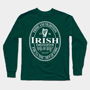 Irish Firefighter (oval) Long Sleeve T-Shirt